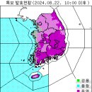 8월 22일(목) 기상특보 : 폭염주의보가 발령 이미지