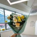 옐로우플라워 | 수원 권선구 꽃집 한결플라워｜당일 픽업 화이트&옐로우 꽃다발 후기