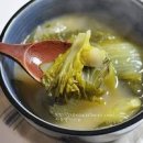 얼갈이배추된장국 구수한 얼갈이 된장국 끓이는법 이미지