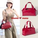 F0041 | 쨍한 컬러가 유행? 모모 미우미우 루비레드 핸드백으로 포인트