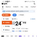 네이버날씨에 이거 예보해주는곳? 4개 잇잖아 4군데 다 예보가 다름 이미지