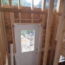 옥천 군서 복층 목조주택 --- 1층 창문 시공과 전기 배선작업 이미지