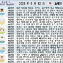 2023년 5월 12일 운세 및 세상 소식 이미지