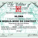 2024년도 CQ WW Contest - &#34;SSB&#34; Certificate - HL2WA 이미지