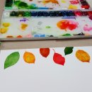 수채화 캘리그라피 이미지