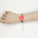 가죽 꽃팔찌 이미지