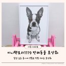 1119 | 보스턴테리어 반려동물초상화 미니팩토리1119 제작 후기