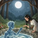 우물가의 미소 이미지