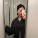 커스텀멜로우 브라운 레더자켓 / 여자 착용후기