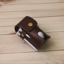 [덕계]한땀한땀 가죽공예(골프공케이스) | 주문제작 골프공케이스 / 골프공벨트백 / 골프공파우치