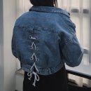 여자 크롭 청자켓 코디 <b>미나그램</b> 봄 가을 데일리룩