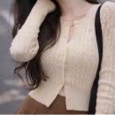 까멜 | 슬림핏에 컬러감까지 예쁜 데일리룩, 한양스트릿 꽈배기 니트 가디건 후기