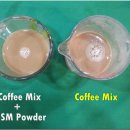 트리엠의 단백질분해산물 및 포화지방분해에 대한 커피믹스 시험 이미지