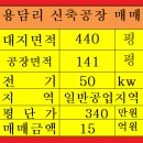 내서읍 용담리 신축 소형공장 매매(440평, 470평) 이미지