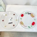 사과 강아지 접시 만들기 서울 전사지 원데이클래스 샤이닝페터 유리공방 유리공예
