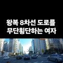 쌍욕참기) 8차선 도로 무단횡단 이미지