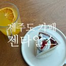씨유제주 표선 중앙점 | 표선 카페 젠타일스 심휼치즈케이크 후기 카공하기 좋은 바다뷰 2회 방문
