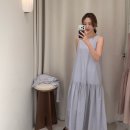 (주)카렌 | sie] 4/7 출시 품목 후기 ෆ 러플 헴 드레스(포그블루...시어 셔츠(페일로즈) ෆ 카렌 홀가먼트 보트넥 니트