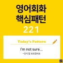 [초중급편 221] 'I'm not sure / [(that) S V~]'(S주어가 V동사인지 잘 모르겠어요) 이미지