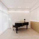 리듬 아트벤치 | 15평 피아노 교습소 인테리어 시공사례｜소형 음악학원 감성 디자인