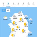 오늘의 날씨🌞☔️☃️, 2024년 4월 21일 일요일 이미지