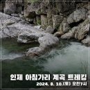 2024. 8. 10.(토) 강원도 인제군 아침가리 계곡 트레킹 (오전 7시 출발) 이미지