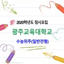 2020학년도 광주교육대학교 정시 수능위주(일반전형 / 나군 이미지