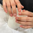 수채화 | 외대역 네일아트 추천｜니브네일에서 받은 봄맞이 핑크 수채화 리본 네일 솔직 후기