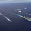 항모타격단(Carrier Strike Group)이 닻을 내렸습니다. 바이든 정권에 도전하다! 이미지