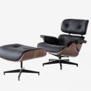 Eames Lounge Chair &amp; Ottoman replica - black walnut 이미지