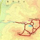 동두천 소요산 등산 지도 및 코스 이미지