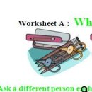 What&#39;s In Your Pencil Case? Worksheets A, B and C 이미지