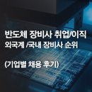 반도체 장비사 채용 면접 후기 (외국계/ 국내 기업 연봉, 순위)