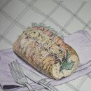 색연필 드로잉화 이미지