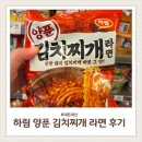 하림 양푼 김치찌개 라면 후기 내돈내산 편의점 즉석라면