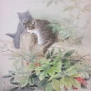 동양화 채색화 이미지