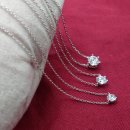 여성분들에게 사랑받는 심플한 플래티늄 다이아몬드 목걸이 이미지