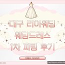 W.6 대구 리아웨딩 1차 드레스 피팅 후기 / 실크 vs 레이스 vs 잔잔비즈 비교 / 꼼나나브라이드 제휴...