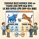 밸류업부동산중개법인주식회사 | [2026 ETF] KODEX 200 vs TIGER 200 비교 분석: 내 IRP·ISA 계좌엔 뭘 담을까?