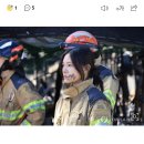 화재진압 마친 소방관 이미지