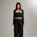 069-2 | 와이드 슬랙스 쿨시스 CS DRAPE WRAP SLACKS-069 블랙