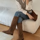 2896앤틱로고스웨이드롱부츠 이미지