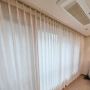 씨유안양삼성초점 | 실용성과 무드를 동시에｜매교동 아파트 거실·안방 커튼 블라인드 인테리어 후기