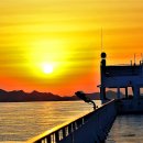 노을바다풍경 이미지