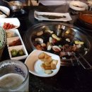 숯불 돼지 닭 이미지