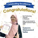 Congratulations to Sameera-awarded Cambridge AS 이미지