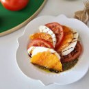 토마토 카프레제 샐러드 소스 발사믹소스 만들기 생모짜렐라치즈 요리 이미지