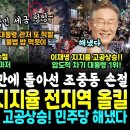 윤씨 끝왔다 지지율 전지역 폭락 이미지