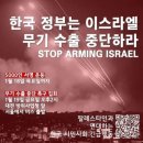 한국정부는 이스라엘 무기 수출 중단하라/전상범 이미지