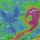 [태풍 12호 오마이스] 한국을 강타하고 일본 홋카이도 강타한다! 한국에 최고 300mm 폭우 예고로 우려, 이미지